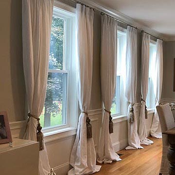 Lined Linen Drapes